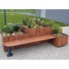 Banquette avec jardinière intégrée